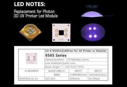 Raytronic Anycubic Photon replacement UV LED