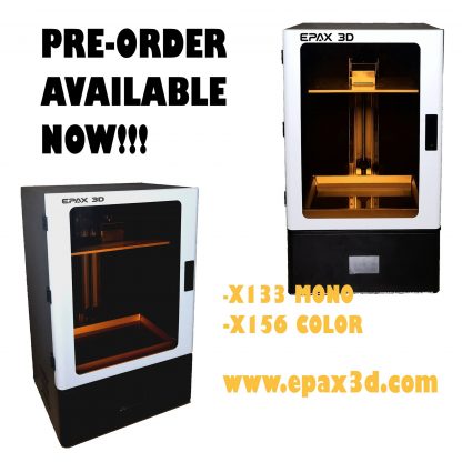 Epax X156 X133 4K Monochrome 3D Printer