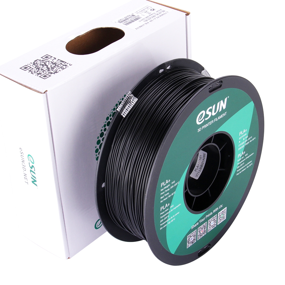 Esun PLA+ Filament Black 1.75mm 1KG