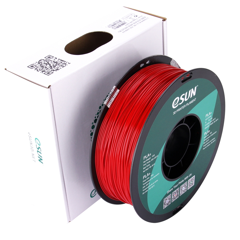 Esun PLA+ Filament Fire Engine Red 1.75mm 1KG