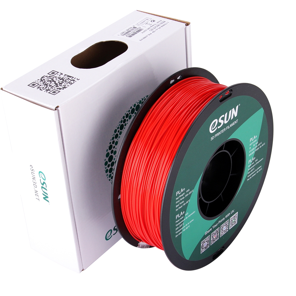 Esun PLA+ Filament Red 1.75mm 1KG