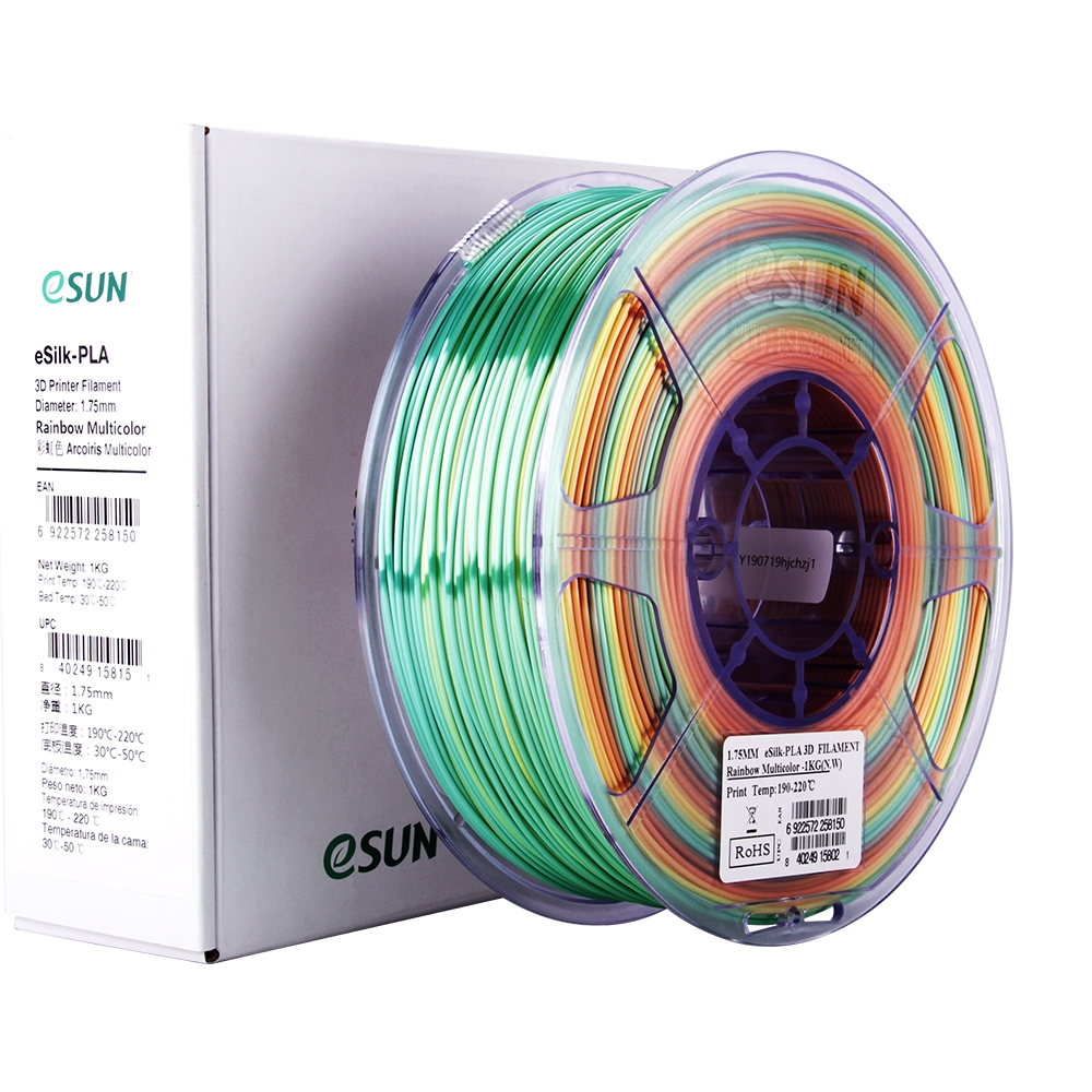 Esun eSilk PLA Rainbow 1.75mm 1KG